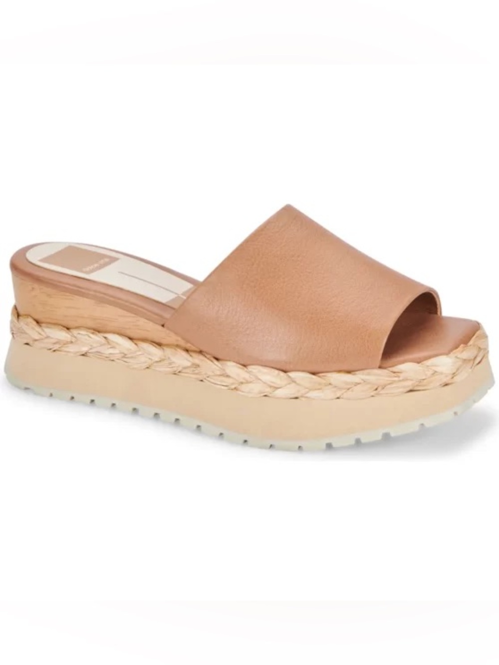 Dolce Vita Tan Braided Espadrille Platform Slide